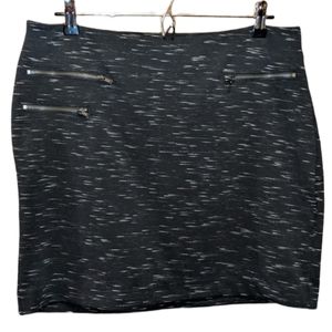🎄 3/$15 - Banana Republic Zippered Moto Mini Skirt, Size 12 (Fits Like L/XL)